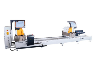 Двухголовная отрезная пила FABTEC LJZ2R-CNC-500х6000 с произвольным углом с ЧПУ для алюминиевого профиля