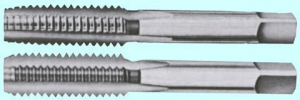 Метчик 1 3/4" BSF 55° 9ХС дюймовый, ручной, комплект из 2-х шт. ( 7 ниток/дюйм) "CNIC"