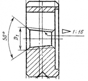 Плашка Коническая дюймовая   К    1/16"(NPT), 27 ниток/дюйм, dнар.25мм Р6АМ5 "TLX"