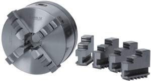 Четырехкулачковый токарный патрон Optimum 200 мм Camlock ASA D1-6" с независимым зажатием