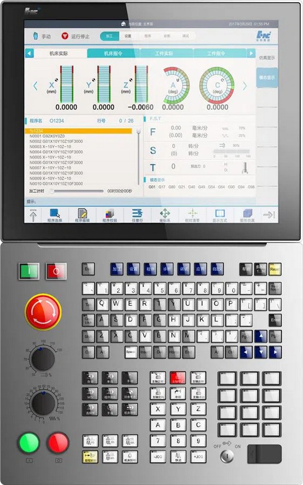 IRONMAC IMV-10.55  Система ЧПУ HNC-818D  Основные параметры:12,1-дюймовый монитор;Один канал поддерживает до пяти осей подачи и четырех шпинделей;Максимальное количество связанных осей 3 + 2;Контроль поломки инструмента;Интеллектуальное управление...