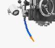 Stalex X5032A Servo DRO 
  Штатная система подачи СОЖ  
 Встроенное устройство подвода СОЖ и поддон для сбора стружки 
